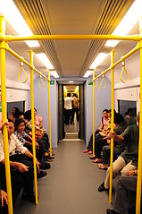 City Line toget, innsiden