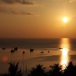 Koh Tao solnedgang i Thailand