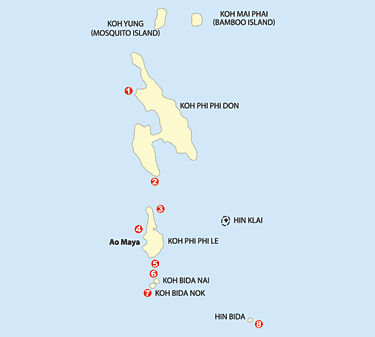 Informasjon om dykking på Phi Phi Islands